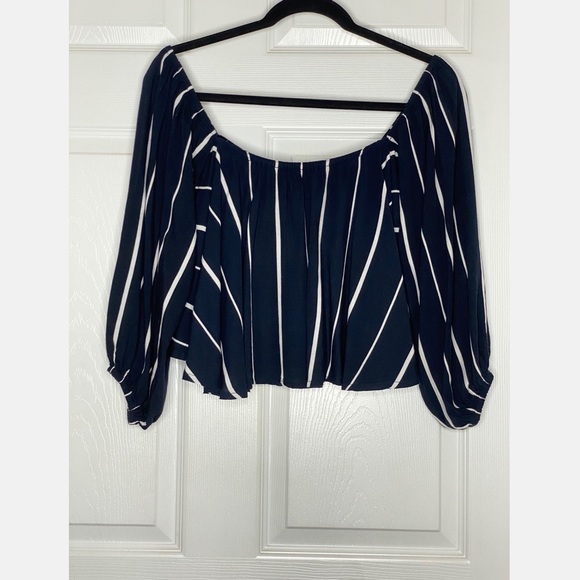 Faithfull The Brand Stripe Over The Shoulder Top - Picture 2 of 6